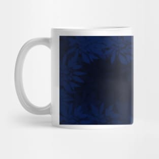 blue leaves Mug
